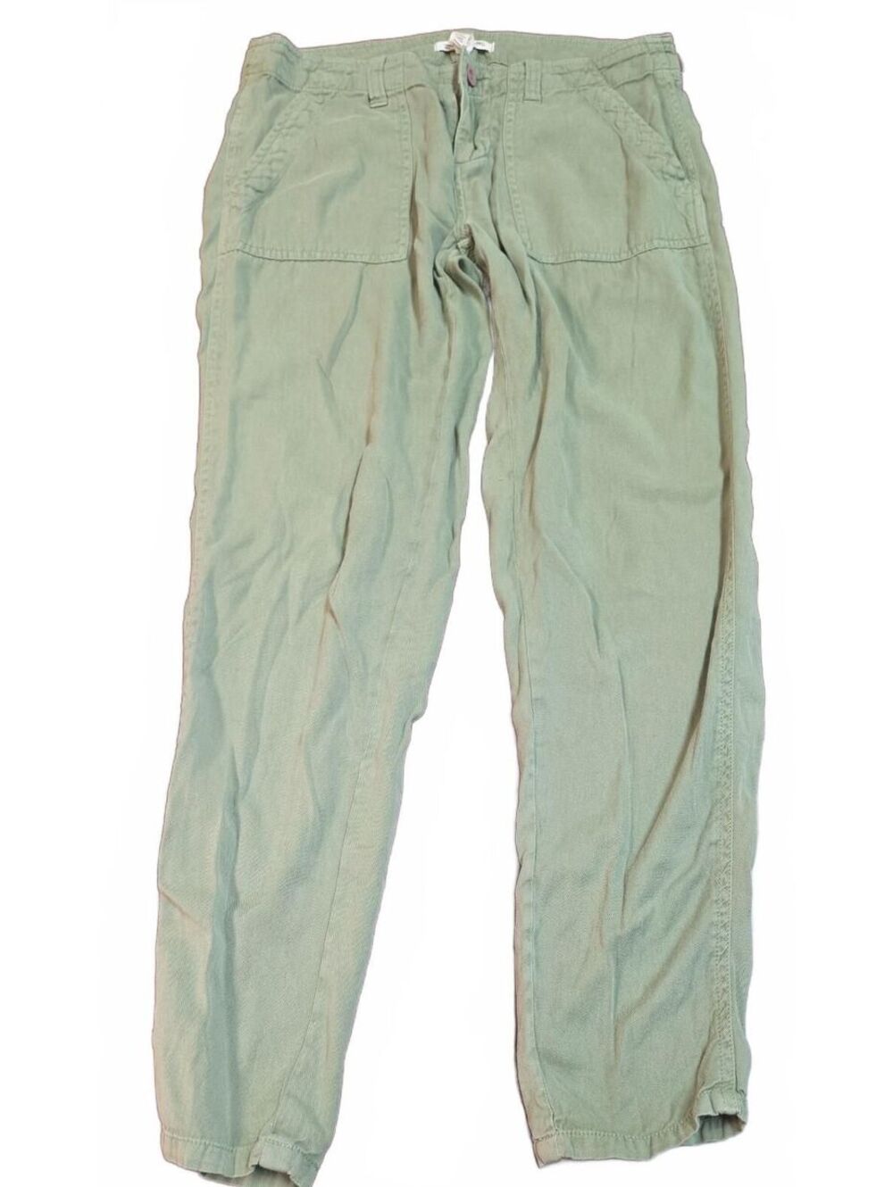 Billabong Olive Green Lightweight Cotton Casual Utility Pants Sz 26, Summer